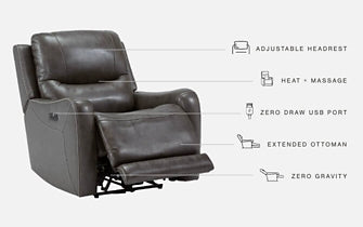 Galahad Zero Wall Recliner w/PWR HDRST