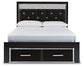 Kaydell  Upholstered Panel Storage Platform Bed