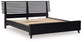 Danziar King Panel Bed with Mirrored Dresser, Chest and 2 Nightstands