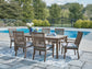 Rainier Ranch Outdoor Dining Table and 6 Chairs