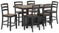 Wildenauer Counter Height Dining Table and 6 Barstools