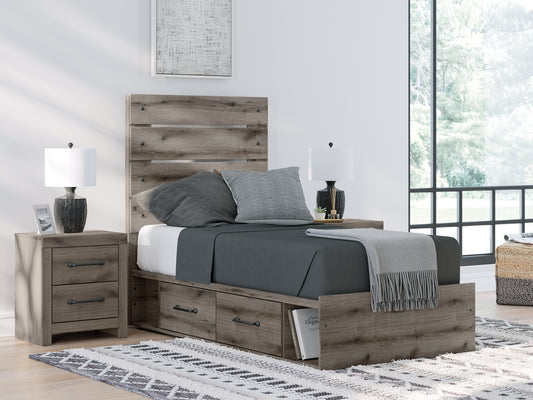 Graystorm Twin Panel Storage Bed