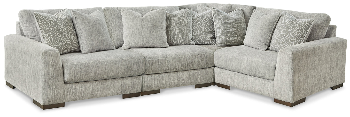 Regent Park 4-Piece Sectional with Ottoman