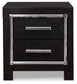 Kaydell Queen Upholstered Panel Headboard with Mirrored Dresser, Chest and Nightstand