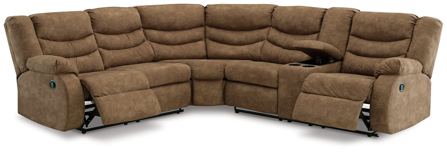 Partymate 2-Piece Sectional with Recliner